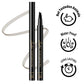 Eyebrow Pen, Microblading Eye Brow Pencil, Micro 4 Point Makeup Pens for Natural and Hair-Like Strokes, Long Lasting, Waterproof and Professional Eyebrow Definer - Angiehaie Beauty