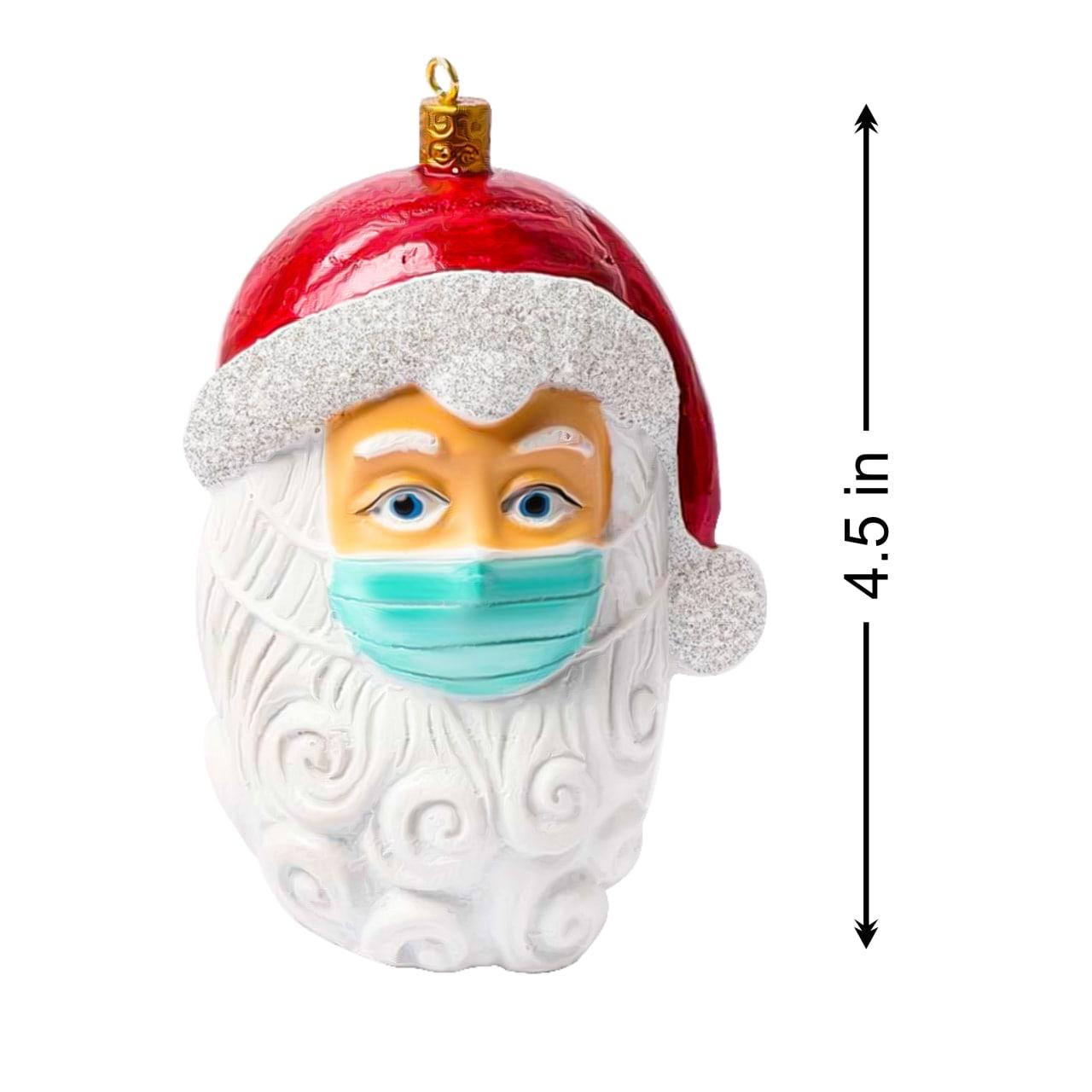 Santa Mask Christmas Ornament (Set of 3 Limited Edition) - Angiehaie Beauty