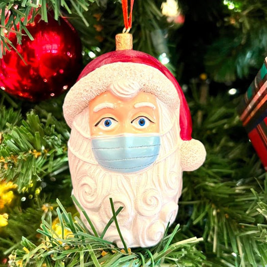 Santa Mask Christmas Ornament (Limited Edition) - Angiehaie Beauty