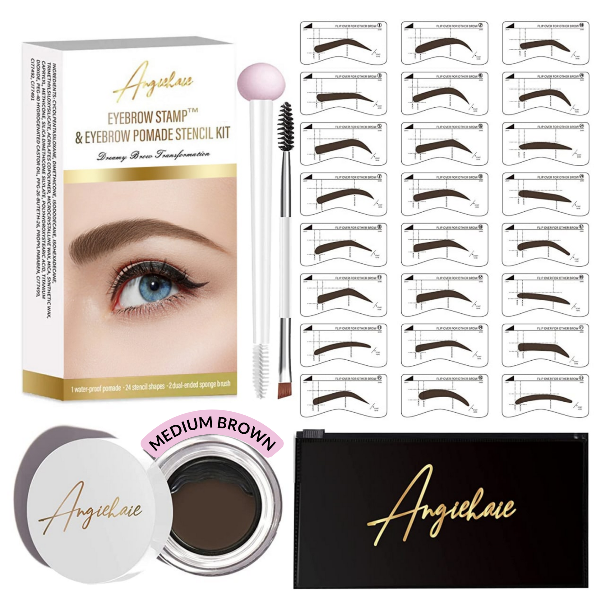 Premium Eyebrow Stamp Kit - Angiehaie Beauty